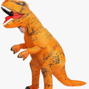Inflatable Dinosaur Costume Adult&Kid, Blow Up Inflatable Trex Costume for Halloween Themed Party Cosplay