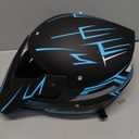 Motocross Helmet Fashion Youth Dirt Bike Helmet Unisex-Adult ATV Off-Road Mountain Bike Motorcycle Red Helmet DOT Approved (Medium, BLUE)