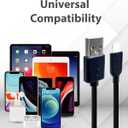 Gigastone 5-Pack Charging Cable for Apple Lightning Devices, 3ft Fast Charge 12W, Compatible with iPhone, iPad, Charging only, Data Sync not Supported, Black