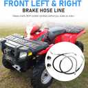 Front Left & Right Brake Hose Line for Polaris Sportsman Magnum Trail Boss Blazer Xplorer Xpress Scrambler Sport Xpediti-on Big Boss Diese-l Worker 250 300 325 350 400 425 500 335 455 1930753 1930752