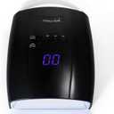 48 Watt UV LED Nail Lamp Rechargeable Cordless Gel UV Light for Nails, Professional Nail Dryer with 5 Timer Setting & Auto Sensor,Wireless Fast UV Nail Light Curing Lamp for Salon & Home (Black)