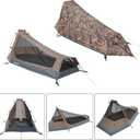 GEERTOP Ultralight Bivy Tent for 1 Person 3 Season Waterproof Single Person Backpacking Tent for Camping Hiking Backpack Travel Outdoor Survival Gear