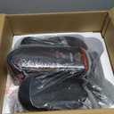 Under Desk Elliptical Machine, Elliptical Leg Exerciser with Bluetooth Speaker, 12 Adjustable Speeds, Auto & Manual Modes, Remote Control & LCD Touchscreen Ideal for Seniors (Red-Classical)