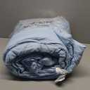 HIMEET Pintuck Bed in a Bag, 7 Pieces Queen Size Comforter Set Light Blue, Pinch Pleat Bed in a Bag, Soft All Season Bedding Sets with Comforter, Flat Sheet, Fitted Sheet and Pillowcases & Shams