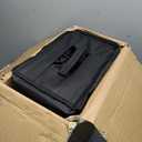 Collapsible Wagon Cart Heavy Duty Foldable, Folding Beach Wagon with Big Wheels for Sand, Utility Grocery Cart with Side Pocket and Brakes for Camping Sports Outdoor Activities, Black