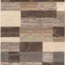 Superior Indoor Area Rug, Jute Backed, Modern Geometric Patchwork Floor Decor for Bedroom, Office, Living Room, Entryway, Hardwood Floors, Rockwood Collection, 3' x 5', Slate