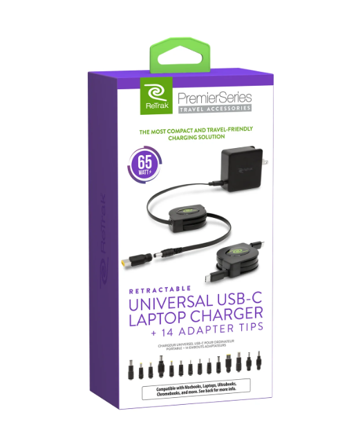 ReTrak 65W Universal Laptop Charger