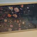 Vintage Dark Floral Framed Wall Art Moody Wildflower Pictures 16x24 In