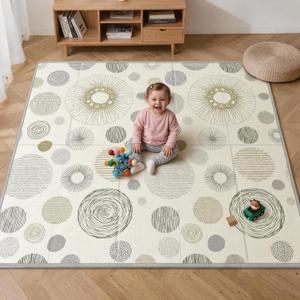 Baby Play Mat,79x71 Play Mat Perfect for Use Baby Playpen,Foldable Playmat