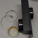 Periscope Dryer Vent Kit 0-5" Adjustable Dryer Vent for Tight Space - BLACK with 2 Clamps & Foil Tape