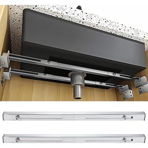 Undermount Sink Brackets, Stainless Steel Adjustable Undermounts Sinks Support, Horizontal Installation Save Space, Heavy Duty Repair System Kit for Kitchen Bathroom (31.5-43 inches/80-110cm)