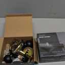 Lanwandeng (4Pack) Black Door Knobs with Lock and Keys, Interior/Exterior Door Knob for Bedroom or Bathroom, Entry Door Handle Locks