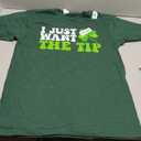 I Just Want The Tip Shamrock St Patrick's Day T-Shirt (Dark Green), S