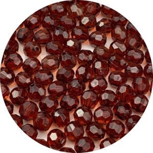 1000pcs 6mm Acrylic Round Faceted Beads for Crafts Faceted Spacer Beads for Sewing Crafts Decoration Necklaces Bracelets Earrings Jewelry Making(Drak Coffee)