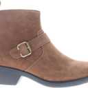 Propet Womens Memphis Round Toe Zippered Casual Boots Ankle Low Heel 1-2" - Brown (9.5 X-Wide)