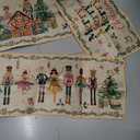 3 Pcs Christmas Nutcracker Kitchen Mat Washable Kitchen Rug Non Slip Doormat Waterproof Kitchen Rugs and Mats Farmhouse Holiday Kitchen Decor for Home Floor Office Bathroom Party Rustic Decor (Beige)