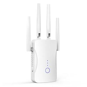 2026 WiFi Extender Signal Booster - 2.4GHz 300Mbps WiFi Booster for Home, Covers Up to 10999 Sq. Ft, Easy Setup, Ethernet Port & Access Point, Stable Internet Performance with 85+ Devices（White）