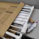 WAOWAO Baby Gate 85.83-95.25" Extra Wide Pressure Mounted Walk Through Swing Auto Close Safety White Metal Toddler Kids Child Dog Pet Puppy for Stairs,Doorways,Kitchen