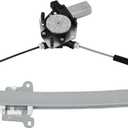 SCITOO Rear Left Power Window Regulator with Motor Fit for 2005-2012 for Acura RL,751-052