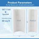 PFS2448 DE Pool Filter Grids 48 Sq.Ft, Compatible with Hayward Pro-Grid DE4820 (DEX4800DA), MicroClear DE4800, Unicel FS-2004, FC-9540,FNS Plus 48, 24" High (7 Full, 1 Partial) 1 Set