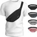 MAXTOP Large Crossbody Fanny Pack with 4-Zipper Pockets,Gifts for Enjoy Sports Festival Workout Traveling Running Casual Hands-Free Wallets Waist Pack Phone Bag Carrying All Phones,Black(4 Zipper Pockets), Large Fanny Pack(4 Zipper Pockets)