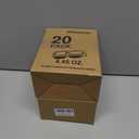 2 x 20sets Double Compartment Condiment Containers with Lids, snack box containers, Portion Cups Plastic perfect for to-go Sauce, Sampling, Dressing, Travel Snack