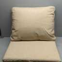 Honeycomb Outdoor Essentials Deep Seat, 24 x 24, Hampton Texture Neutral Chair Cushion for Patio Furniture