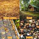 65" Leaf Rake for Gardening Adjustable Long Handle with 25 Metal Tines 18" Wide Leaf Rakes Yard Thatchibng Rake for Picking Leaves,Grass Clippings Garbage