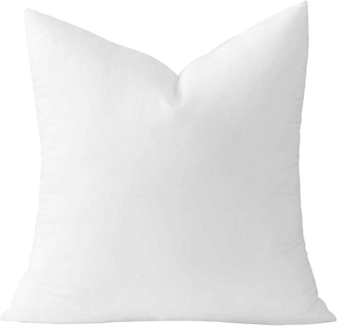 Hiasan 18x18 Pillow Insert Euro Throw Pillow Insert 18 Inch Decorative Pillow Insert Premium Fluffy Square Sham Forms Stuffer for Sofa, Couch Cushion Bed