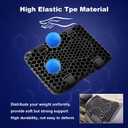 JAGASOL Motorcycle Gel Seat Cushion - Ultimate Comfort for Bike Riding and Long Trips - Fits Most Motorcycles & ATVs, Small Size