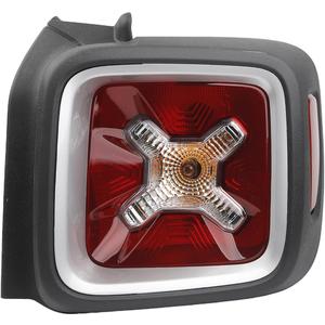 Dasbecan Halogen Tail Light W/Bulbs Compatible With 2015-2022 Jeep Renegade Right Passenger Side Clear & Red Lens Replaces# 68429834AA CH2801209