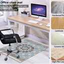 Chair Mat for Hardwood Floor,48"*36" Rolling Computer Chair Mat for Hard Wood and Tile Floor,Anti-Slip Floor Protector for Home Office American Style