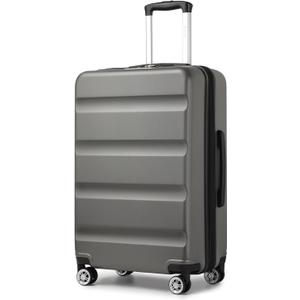 Kono 28 Inch Expandable Spinner Luggage with Wheels Hardshell Large Checked Suitcase TSA Lock Grey Kono 28 Inch Expandable Spinner Luggage with Wheels Hardshell Large Checked Suitcase TSA Lock Grey