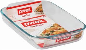 Pyrex Basics 3 Quart Oblong Glass Baking Dish, Clear 9 x 13 inch  - Original Genuine Pyrex - Made in the USA