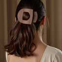5 Pack Flat Hair Clips for Women, Flat Claw Clips for Women & Girls, Flat Hair Clip for Thick/Thin Hair, Non-slip Ridges French Hair Claw for Girls