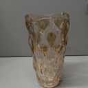 9.5" High Thickened Amber Glass Flower Vase for Home Decor, Dining Wedding Table Office Holiday Party Centerpiece Decoration