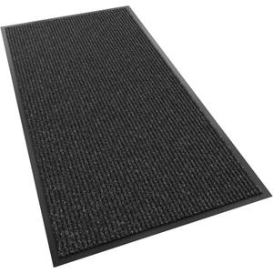Front Door Mat, 72" x 36" Heavy Duty Indoor Outdoor Doormat, Non-Slip Welcome Mats for Entryway, Rubber Backing Low Profile Commercial Door Mats, Black Stripe