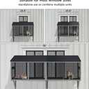 beeNbkks Bug Proof Cat Catio, Window Cat House with Metal Mesh, Outdoor Enclosure for Indoor Pets, Expandable Wooden Perch, Safe Comfortable Haven for Pets, Keep Bugs Insects Out