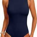 ANRABESS Bodysuits for Women Summer Sleeveless Slim Fitted Crew Neck Bodysuit Tank Tops 2026 Sexy Going Out Trendy Outfits