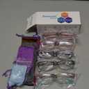 Kerecsen Reading Glasses 5 Pairs Fashion Ladies Readers Spring Hinge with Pattern Print Eyeglasses for Women (Mix Color -8, 1.25)