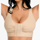 FeelinGirl Post Surgery Compression Bra for Women's Front Closure Bra with Adjustable Straps Wirefree M