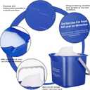 Uiifan 3 Pcs 6 Quart Cleaning Bucket Small Square Container, Multicolor