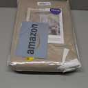 MIULEE Taupe Back Tab Blackout Curtains 84 Inch Length 2 Panels Set for Living Room Bedroom Privacy, Rod Pocket/Pinch Pleat Thermal Insulated Room Darkening Pleated Light Blocking Drapes