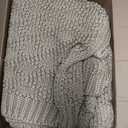 Knitted Weighted Blanket for Adult, Chunky Knit Weighted Throw for Sleep 60"*80" 20lbs, Cooling Breathable Machine Washable Fall Heavy Blanket for Room Decor (Beige, Queen)