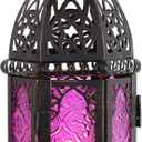 NEEDOMO Halloween Decorations,11'' Moroccan Lanterns Decorative Indoor & Outdoor, Vintage Christmas Candle Holder, Metal Lanterns Decorative, Table, Patio, Porch, Shelf, Christmas Spring Home Decor