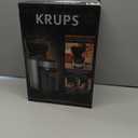 KRUPS Flat Burr Coffee Grinder Electric, 18 Adjustable Grind Settings, 2-20 Cups per Grind, Single Touch, Coffee Bean and Spice Grinder, Stainless Steel, Black