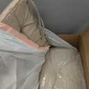 SUNROX Memory Foam Non Slip Rocking Chair Cushion, FadeShield Water Resistant Thicken Durable Tufted Pads, Set of Seat & Back Cushion with Ties for Indoor/Outdoor Rocker, 2 Piece, Husk Birch