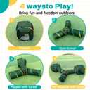 Outdoor Rainbow Cat Enclosures Playground,Outside House for Indoor Cats Include Portable Tent, 3 Way with 2 Cube Tunnel, for Kitty and Small Animals,Within Storage Bag