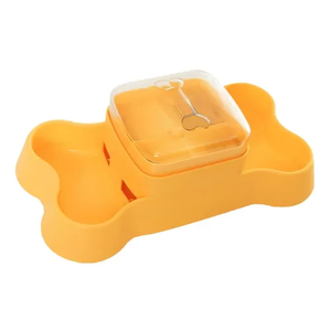 Interactive Dog Treat Dispenser Toy, Dog Slow Feeder for Mental Stimulation, Food Puzzles for Cats & Dogs to Prevent Boredom, Anxiety, Easy to Fill & Clean (Yellow)