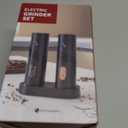 CIRCLE JOY Electric Rechargeable Salt and Pepper Grinder Set Top-Refill Automatic Pepper Mill Grinder with Charging Base, Adjustable Coarseness, Easy Filling Larger Capacity with Led for Home Kitchen